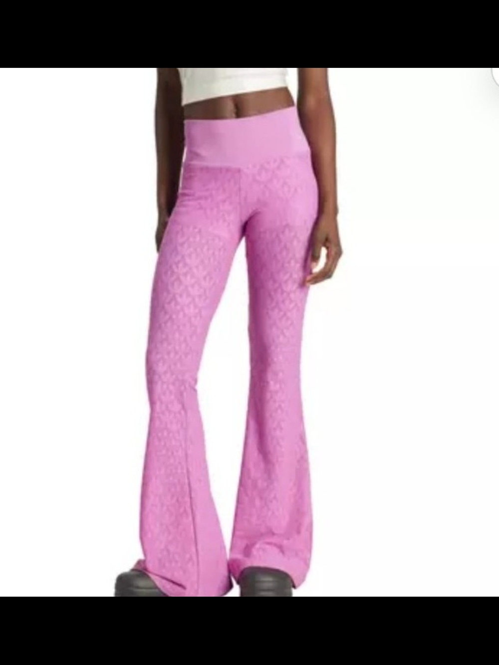 Adidas Monogram Lace Flared Trousers